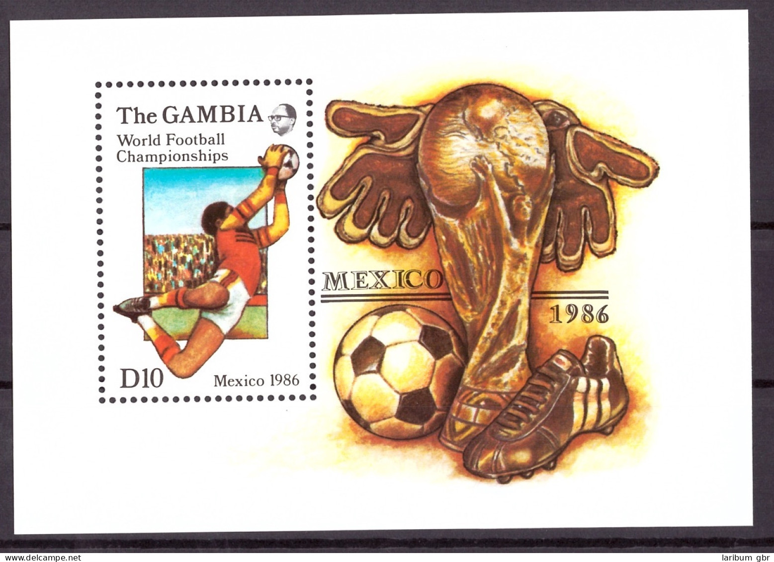 Gambia Block 23 Postfrisch Fußball WM 1986 #GE644 - Gambia (1965-...)