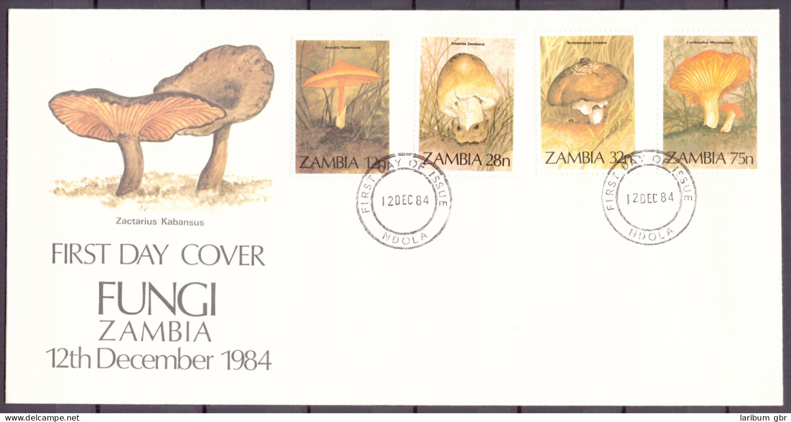 Sambia 325-328 Pilze Ersttagesbrief/FDC #IJ031 - Nyasaland (1907-1953)