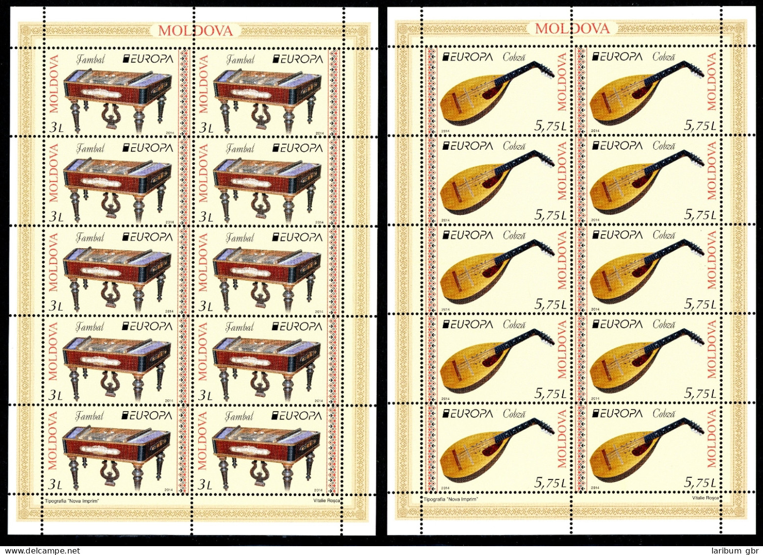 Moldawien Kleinbögen 863-64 Postfrisch Cept 2014 #JT712 - Moldova