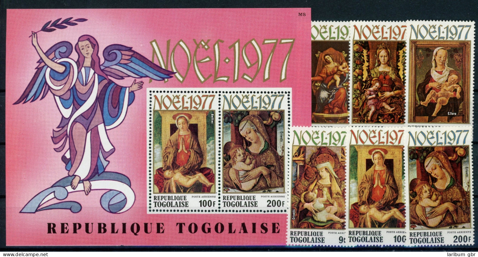 Togo 1260-1265 + Bl 122 Postfrisch Weihnachten #IJ254 - Togo (1960-...)