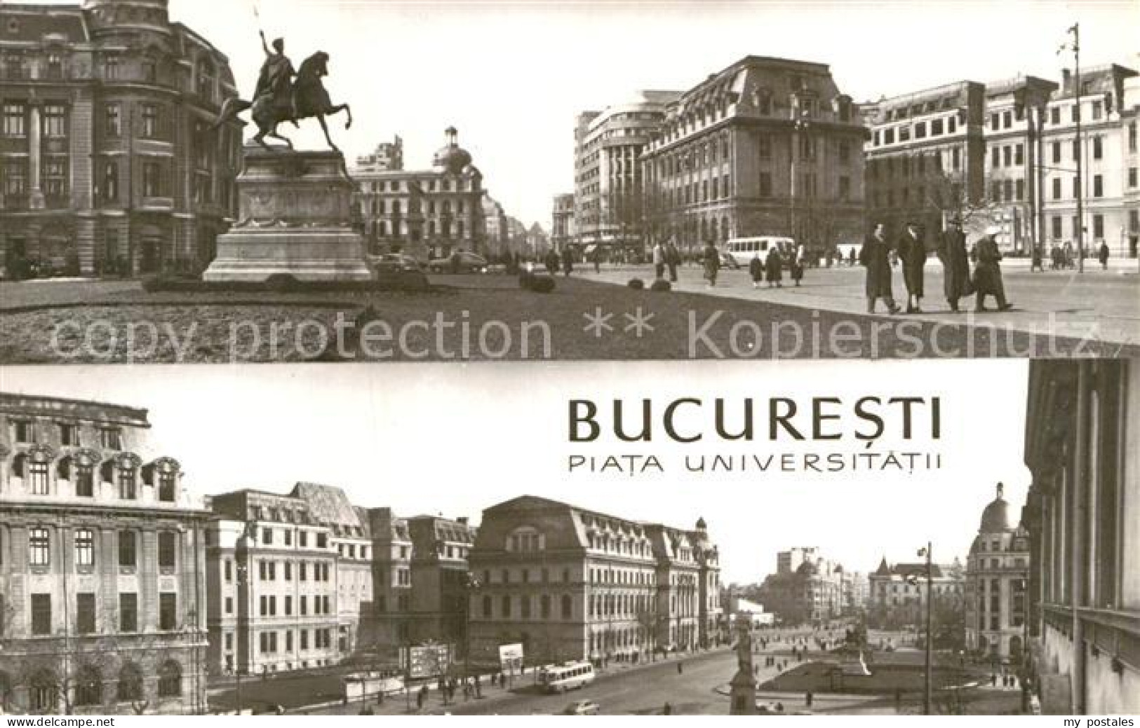 72969497 Bucuresti Piata Universitatii Platz Denkmal Reiterstandbild  - Rumania
