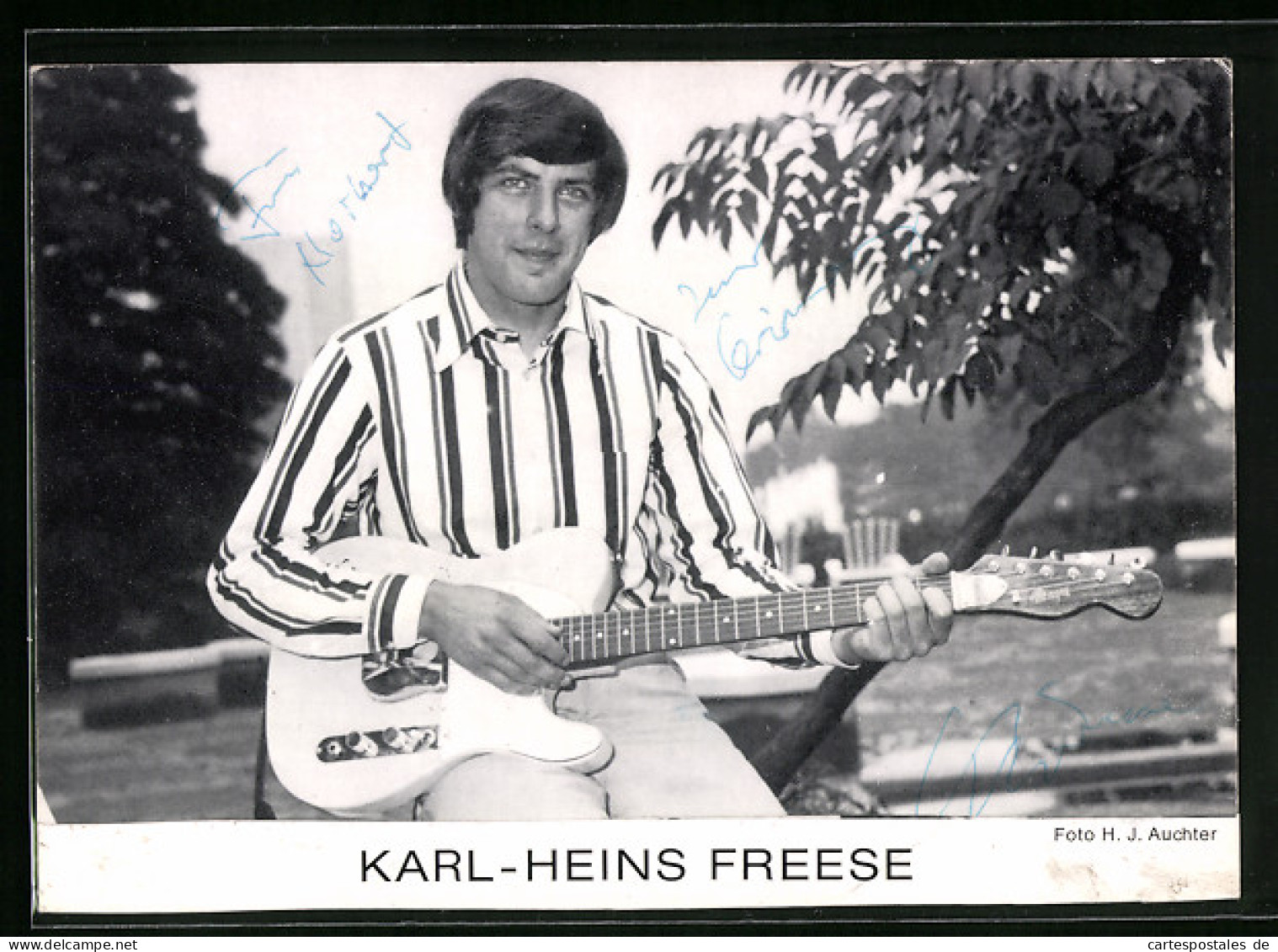 AK Musiker Karl-Heins Freese Mit Gitarre  - Musique Et Musiciens