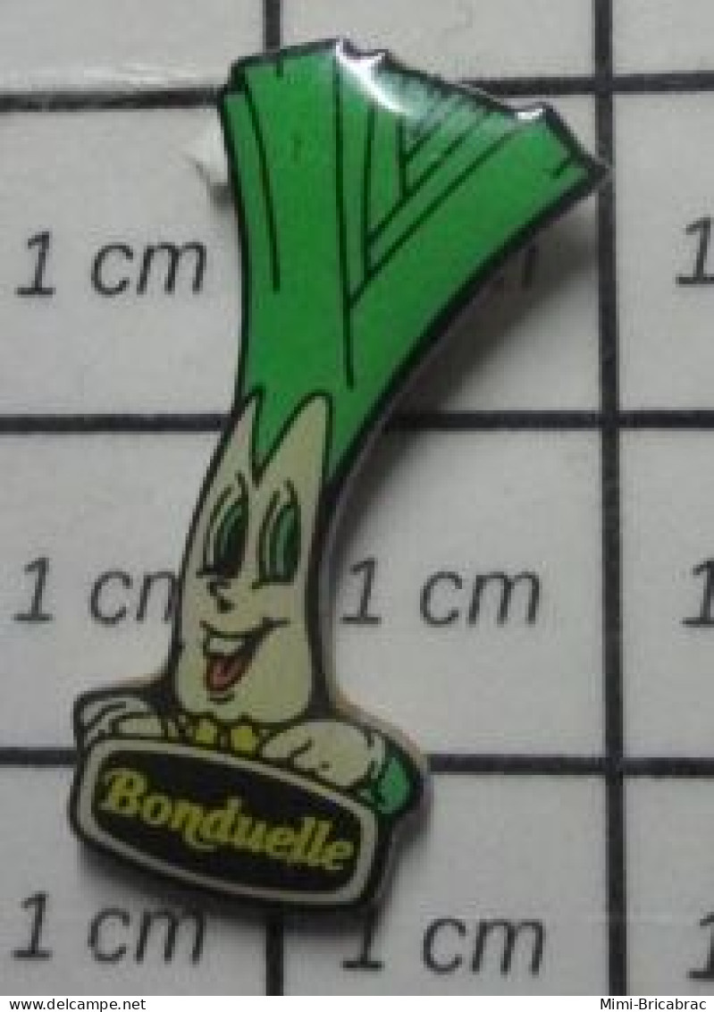 912B Pin's Pins / Beau Et Rare / THEME : ALIMENTATION / POIREAU BONDUELLE - Lebensmittel