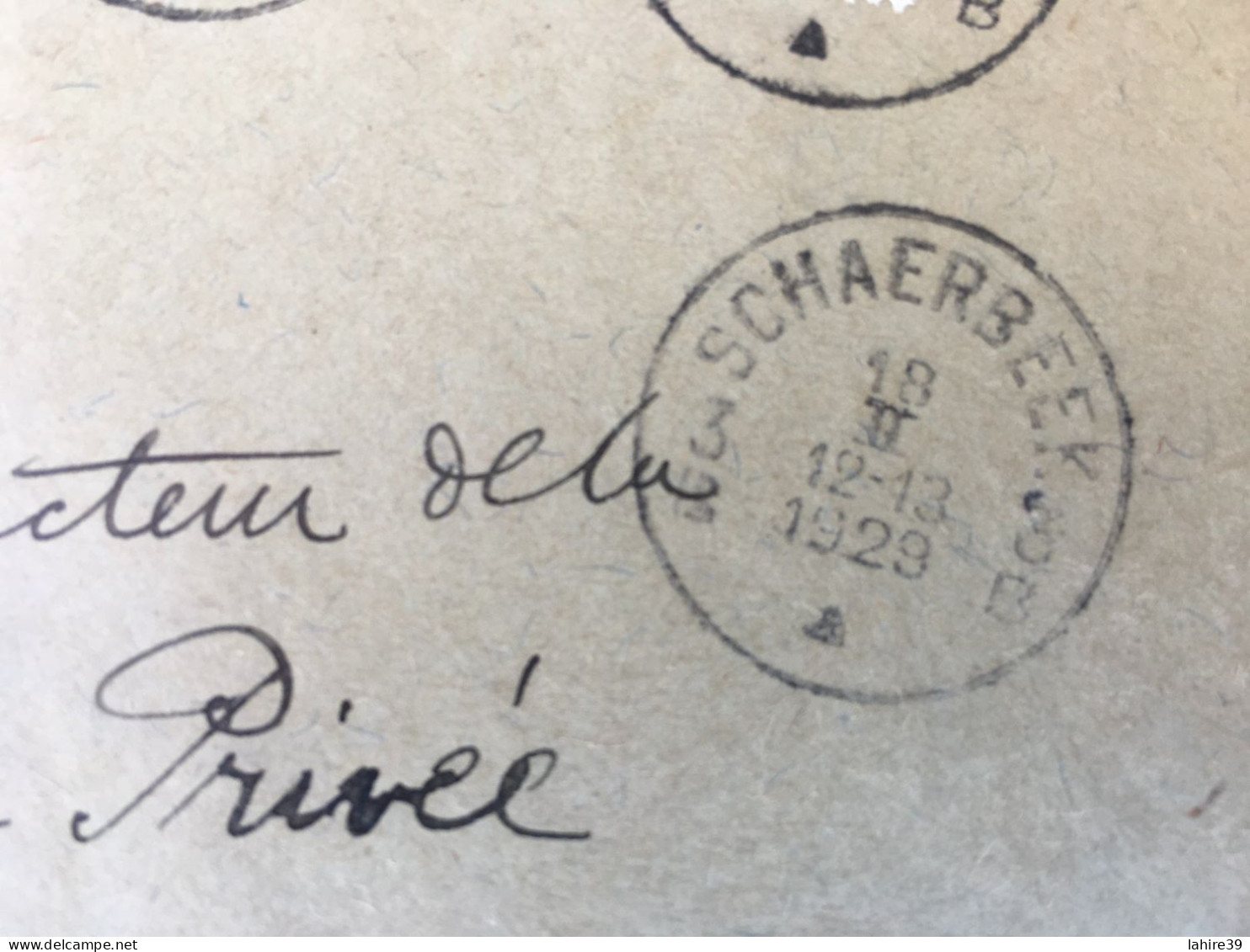 Enveloppe Timbrée Découpée / Belgique / Schaerbeeck / Pour Saint Claude / Jura / 1929 - Lettres & Documents