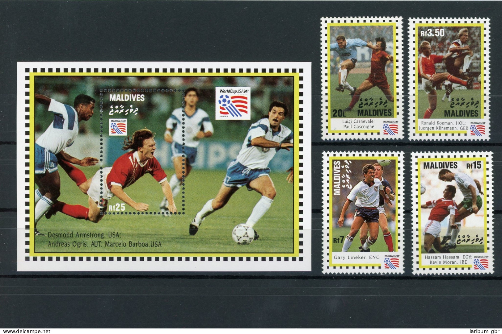 Malediven 2111,13,15-16+Block307 Postfrisch Fussball #GE673 - Maldives (1965-...)