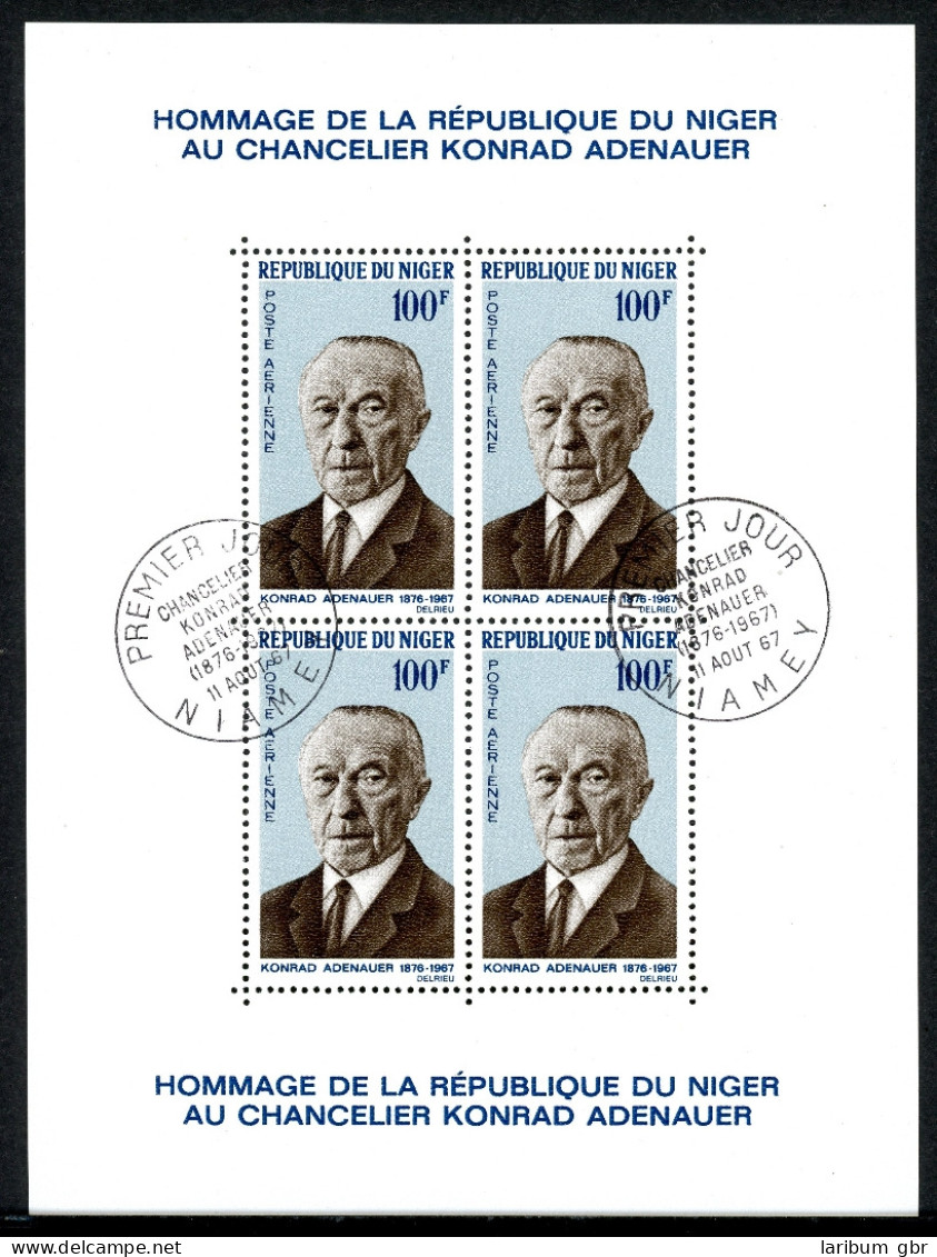 Niger Block 4 Gestempelt Adenauer #IN471 - Niger (1960-...)