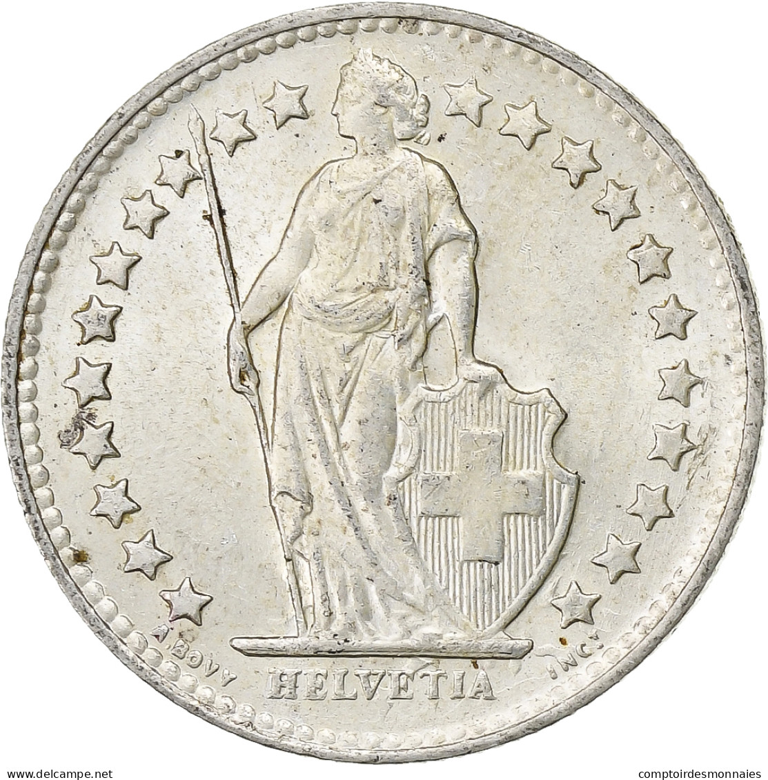 Suisse, 1/2 Franc, 1950, Bern, Argent, SUP+, KM:23 - Sonstige & Ohne Zuordnung