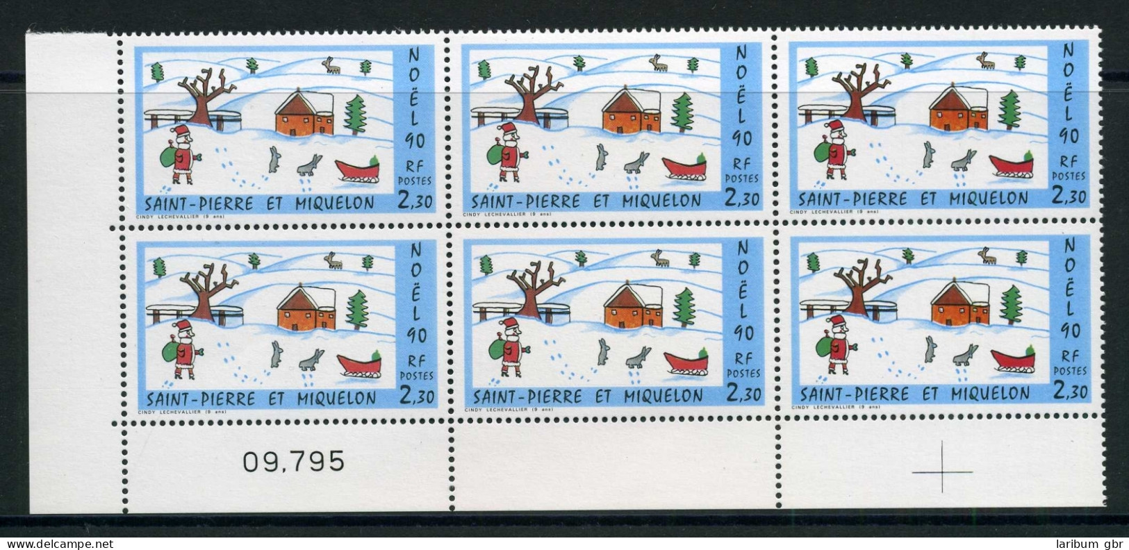 St. Pierre Et Miquelon 607 St. Pierre Et Miquelon MiNr 607 6er Eckrand ** #HB034 - Anguilla (1968-...)