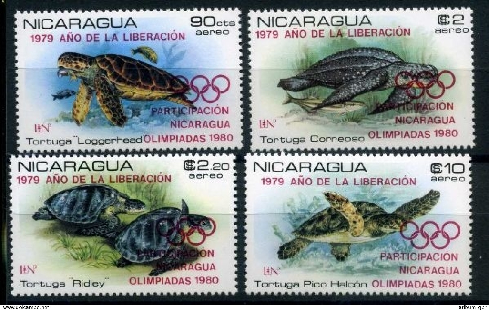 Nicaragua 2099-2102 Postfrisch Schildkröten #HK461 - Nicaragua