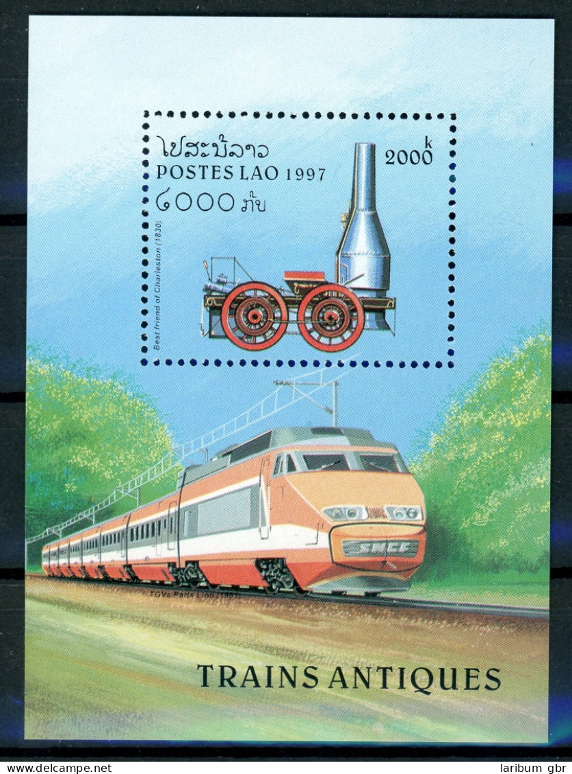 Laos Bl 159 Postfrisch Eisenbahn #IV483 - Laos