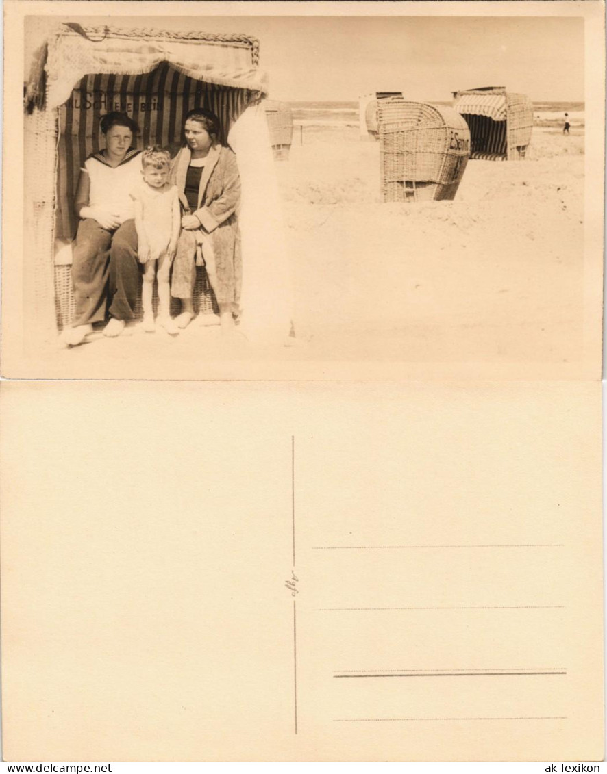 Swinemünde Świnoujście Familie Im Strandkorb 1929 Privatfoto Foto - Pommern