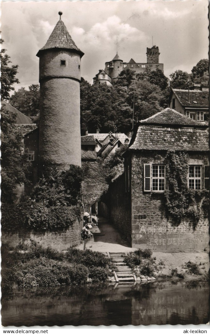 Ansichtskarte Wertheim Stadtpartie - Kittsteinturm 1954 - Wertheim