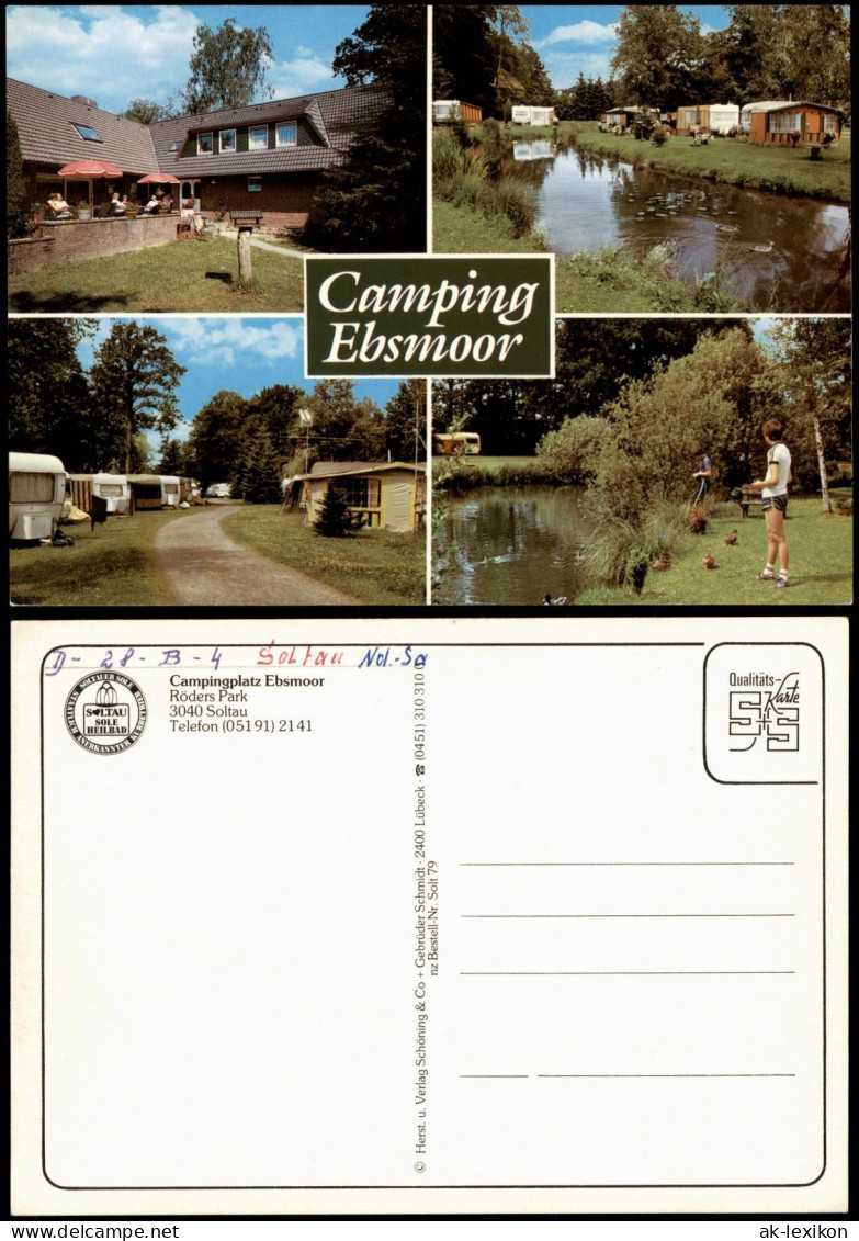 Ansichtskarte Soltau Mehrbildkarte Mit Campingplatz Ebsmoor Röders Park 1980 - Soltau