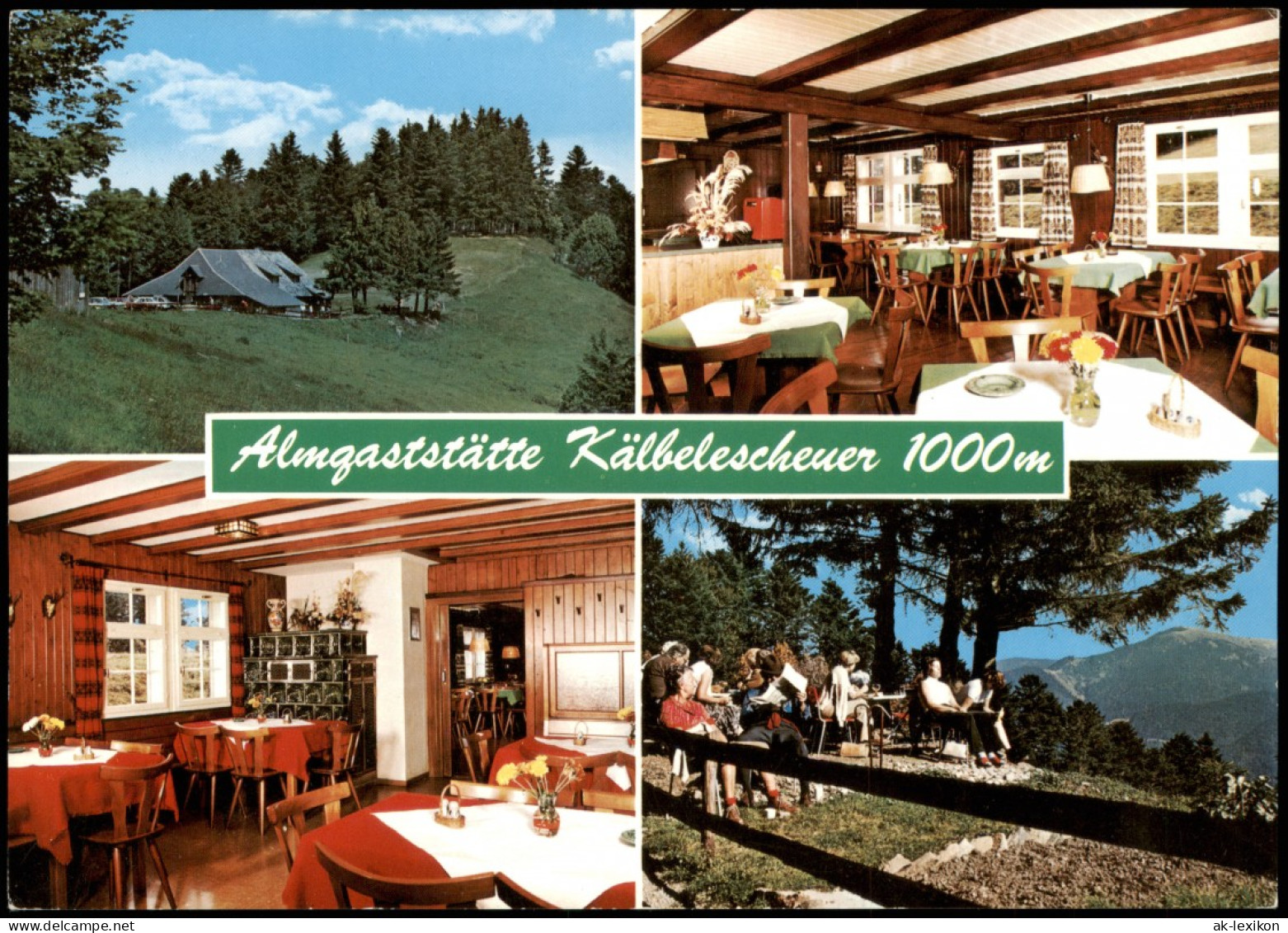 Ansichtskarte Münstertal/Schwarzwald Almgaststätte Kälbelescheuer 1984 - Muenstertal