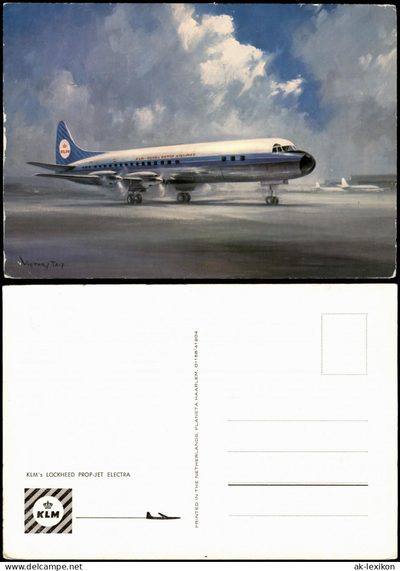 Ansichtskarte  KLM's LOCKHEED PROP-JET ELECTRA Flugzeug Airplane Avion 1978 - 1946-....: Modern Era