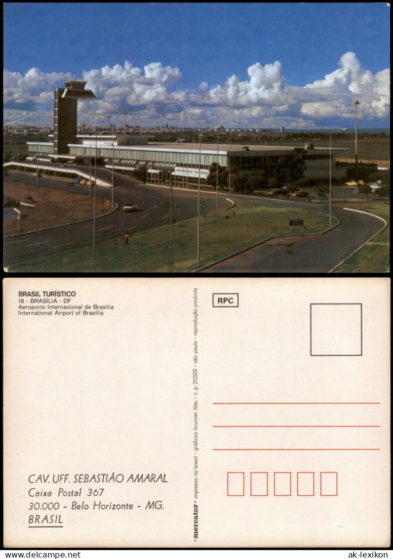 Postcard Brasília Aeroporto Internacional De Brasilia 1972 - Other & Unclassified