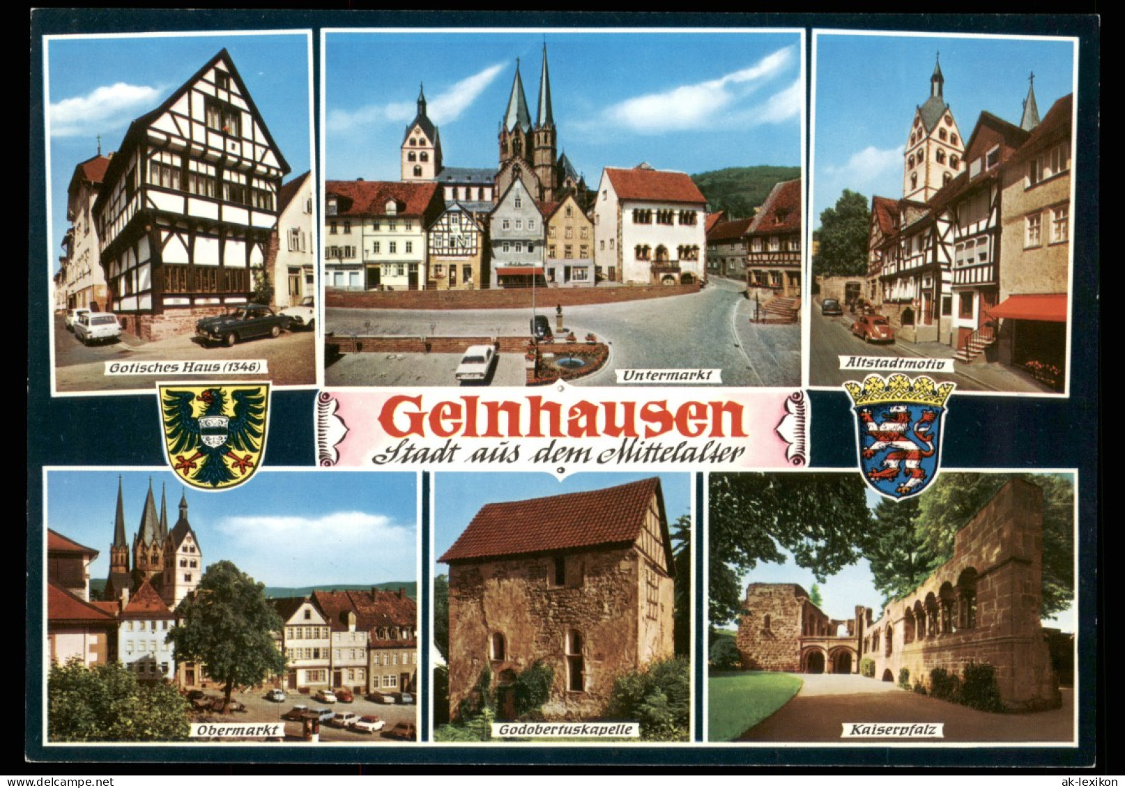 Ansichtskarte Gelnhausen Mehrbild-AK Mit 6 Farbigen Ortsansichten 1980 - Gelnhausen