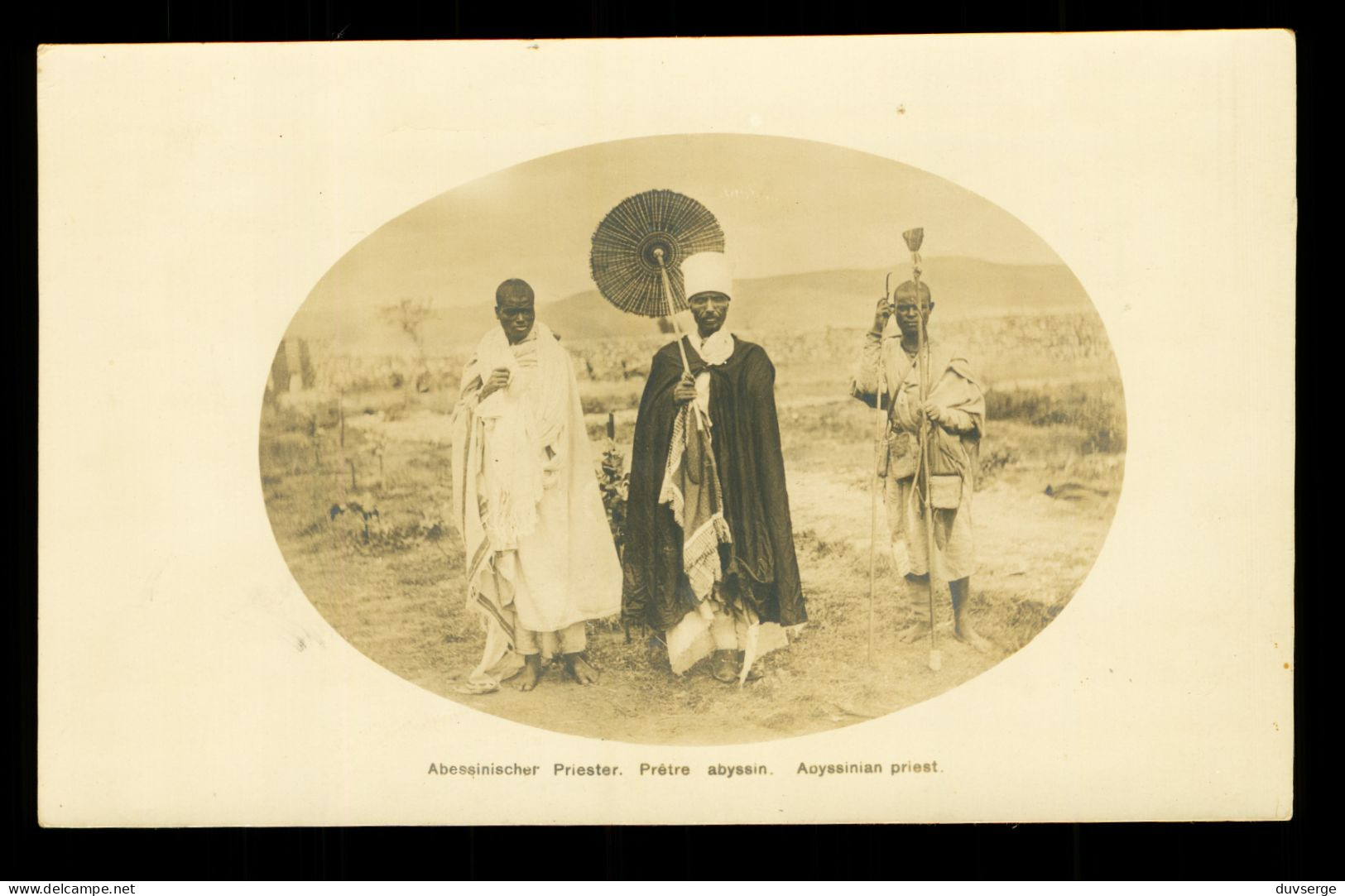 Ethiopie Ethiopia Pretre Abyssin Abyssinian Priest ( Format 9cm X 14cm ) - Ethiopia