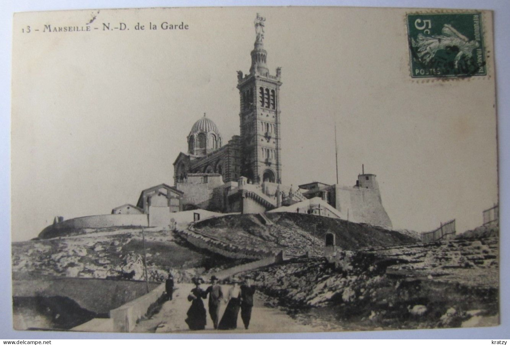 FRANCE - BOUCHES-DU-RHÔNE - MARSEILLE - Notre-Dame De La Garde - 1909 - Notre-Dame De La Garde, Lift