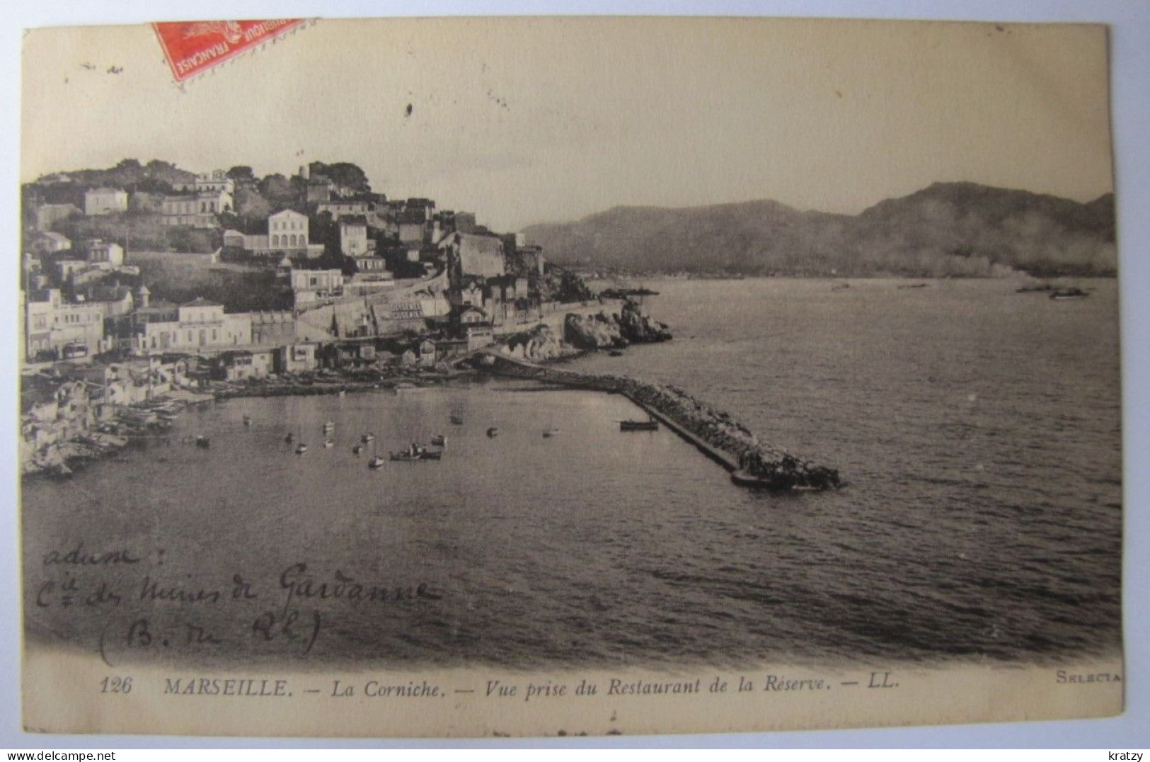 FRANCE - BOUCHES-DU-RHÔNE - MARSEILLE - La Corniche - Vue Prise Du Restaurant De La Réserve - Endoume, Roucas, Corniche, Beaches