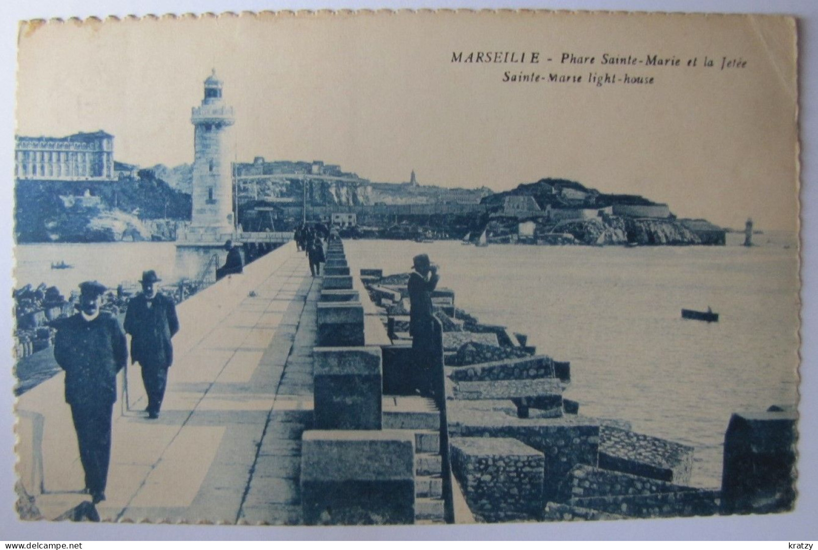 FRANCE - BOUCHES-DU-RHÔNE - MARSEILLE - Phare Sainte-Marie Et La Jetée - 1925 - Joliette, Zone Portuaire