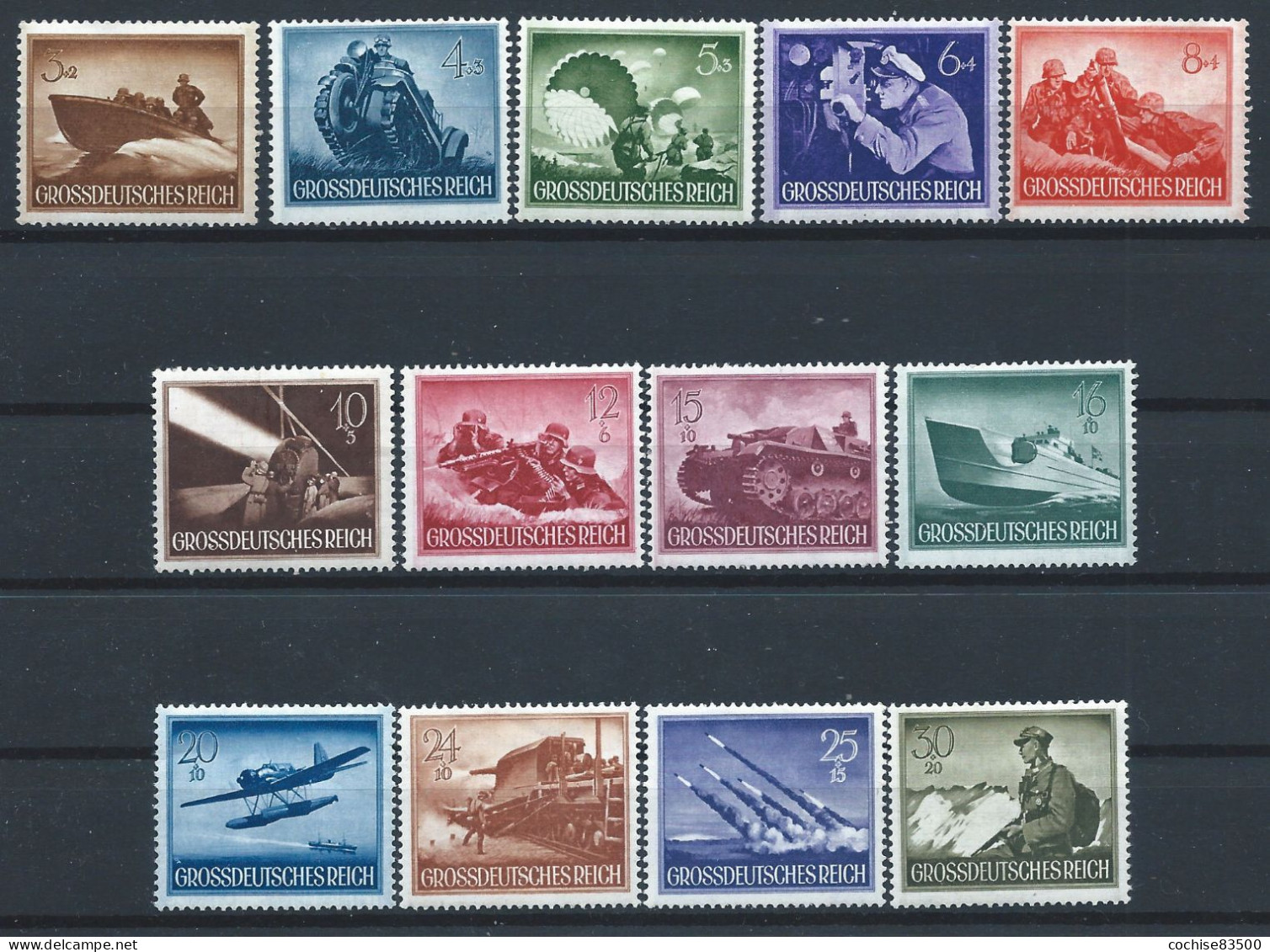 Allemagne Empire N°791/803** (MNH) 1944 - Journée Du Héros (II) - Nuovi