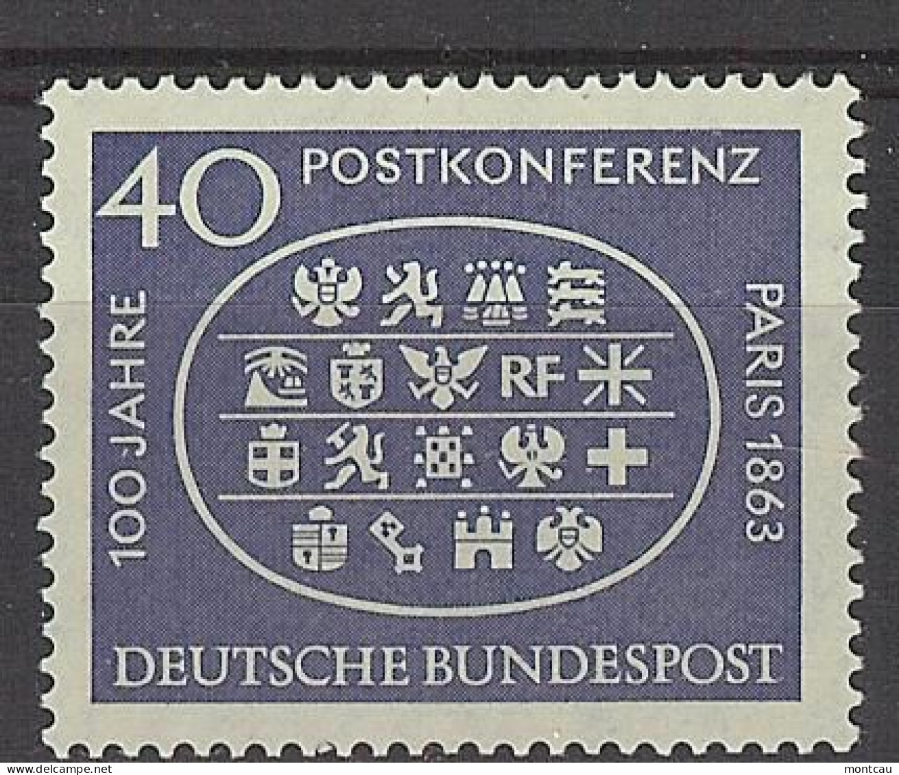 Germany 1963. Conferencia Postal M=398 Y=270  (**) - Ungebraucht