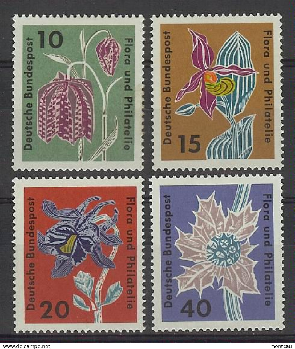 Germany 1963. Flora Y Filatelia M=392-95 Y=264-67  (*) - Unused Stamps