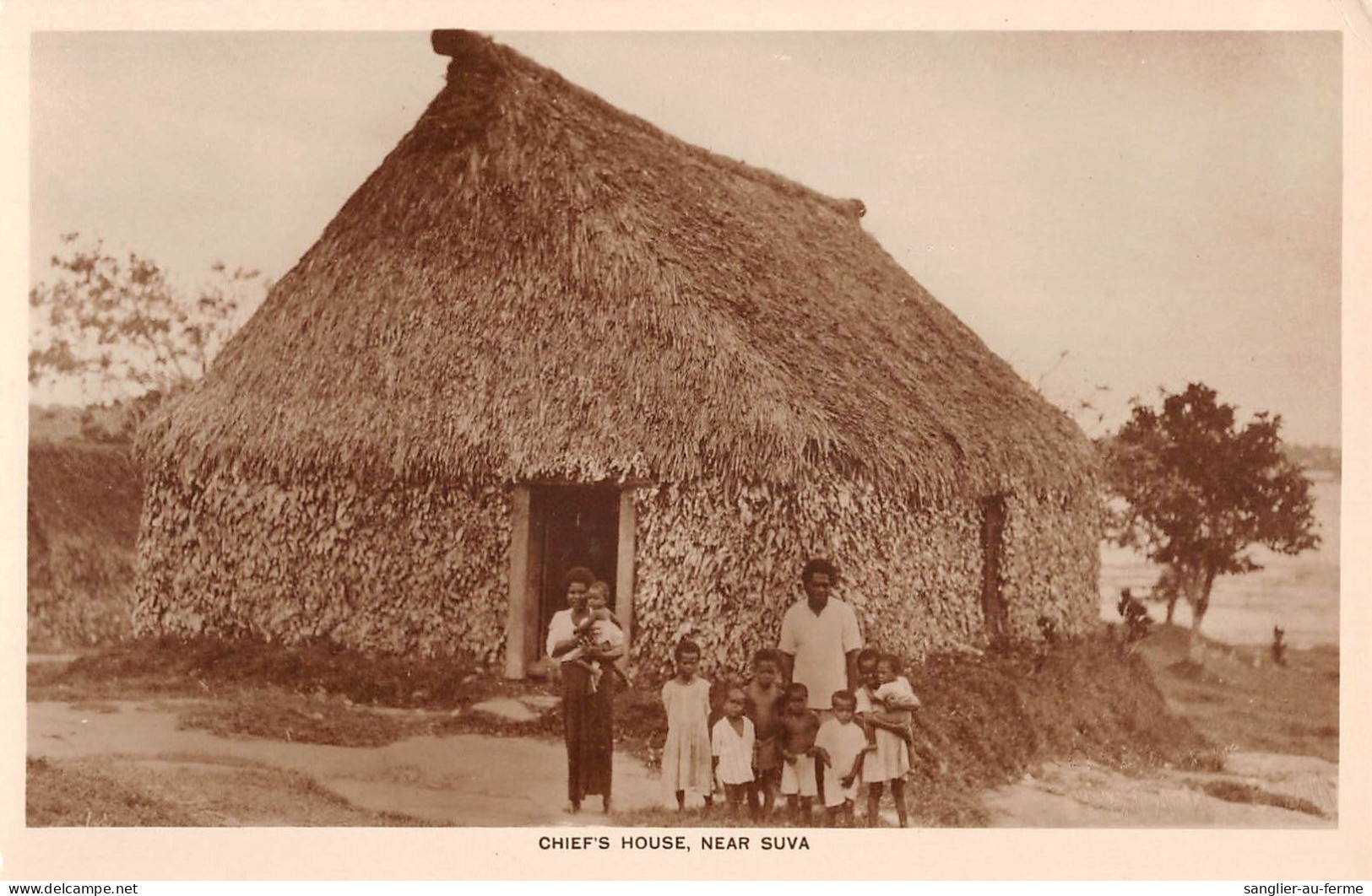 CPA OCEANIE / ILE FIDJI / CHIEF'S HOUSE NEAR SUVA - Fidschi