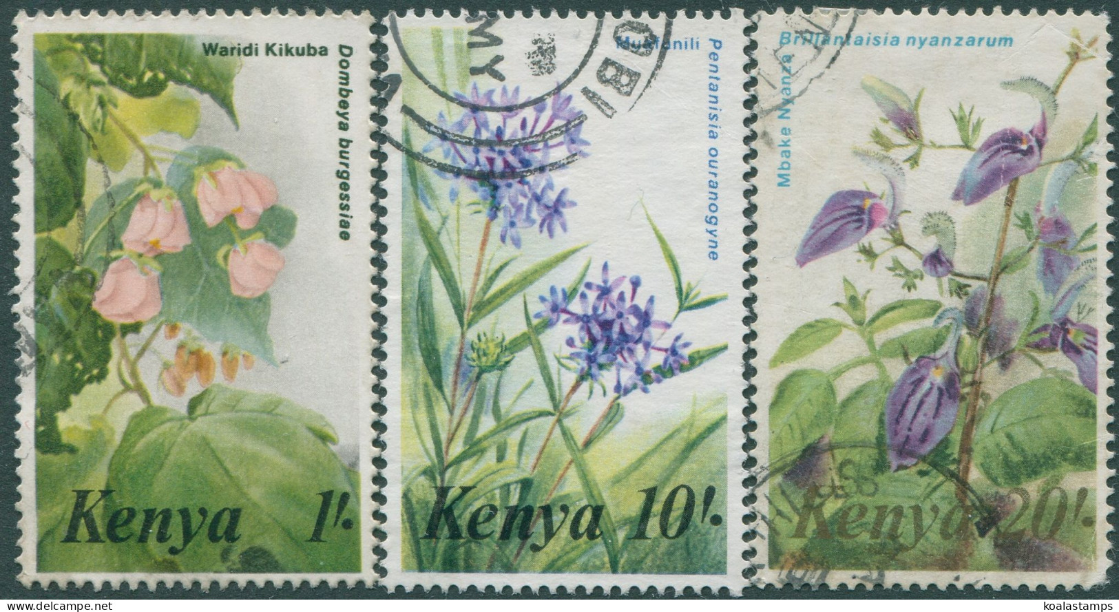 Kenya 1983 SG263-270 Flowers (3) FU - Kenia (1963-...)