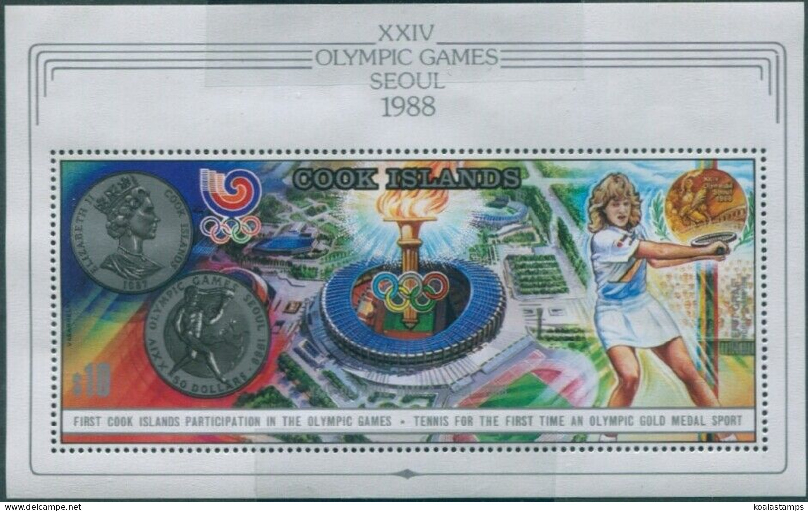 Cook Islands 1988 SG1203 Olympics MS MNH - Cookeilanden