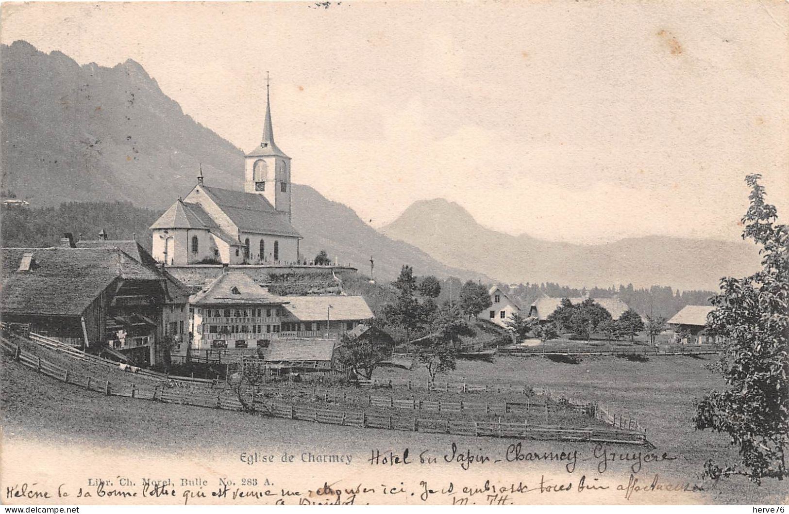 SUISSE - CHARMEY - L'église - Charmey