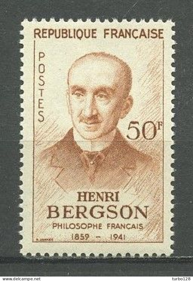 FRANCE 1959  N° 1225 ** Neuf MNH Superbe C 1.70 € Henri Bergson Philosophe - Neufs