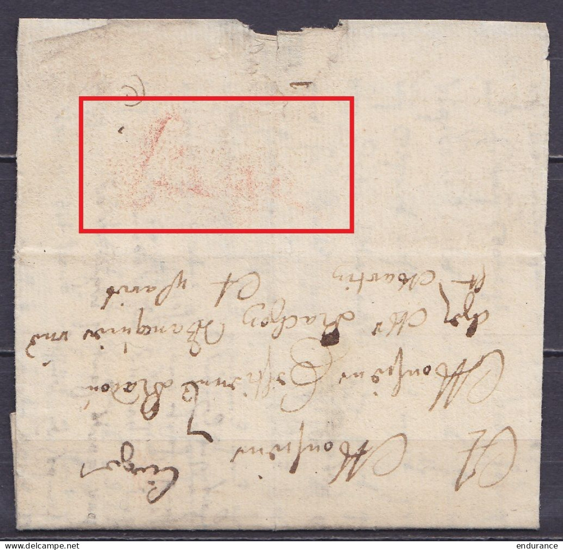 L. Datée 6 Octobre 1670 De LIEGE Pour Banquier à PARIS - Au Dos: Inscription Man. "Liege" à La Craie Rouge  & "Liège" à  - 1621-1713 (Paesi Bassi Spagnoli)