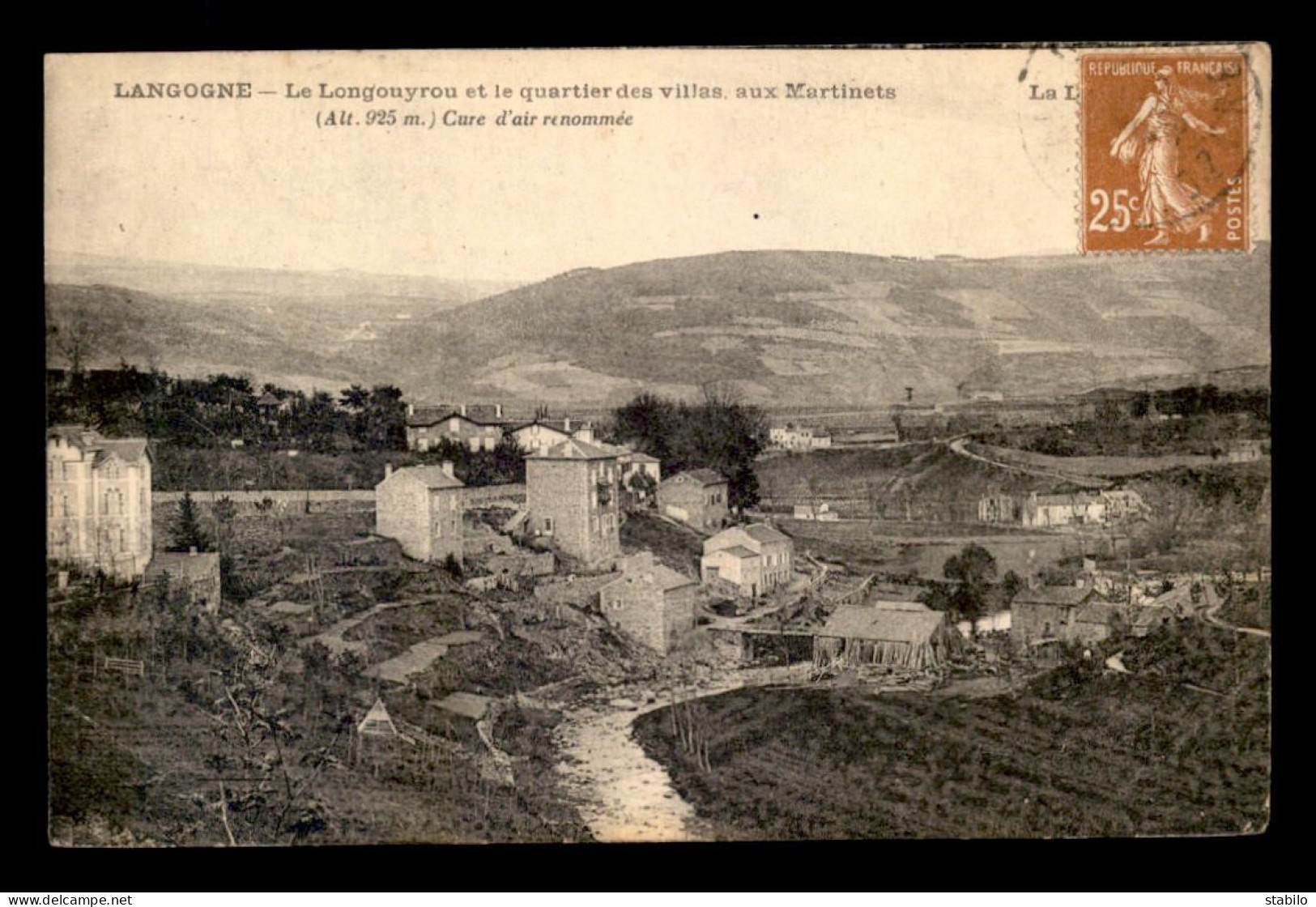 48 - LANGOGNE - LA VALLEE DU LONGOUYROU ET LES VILLAS AUX MARTINETS - Langogne