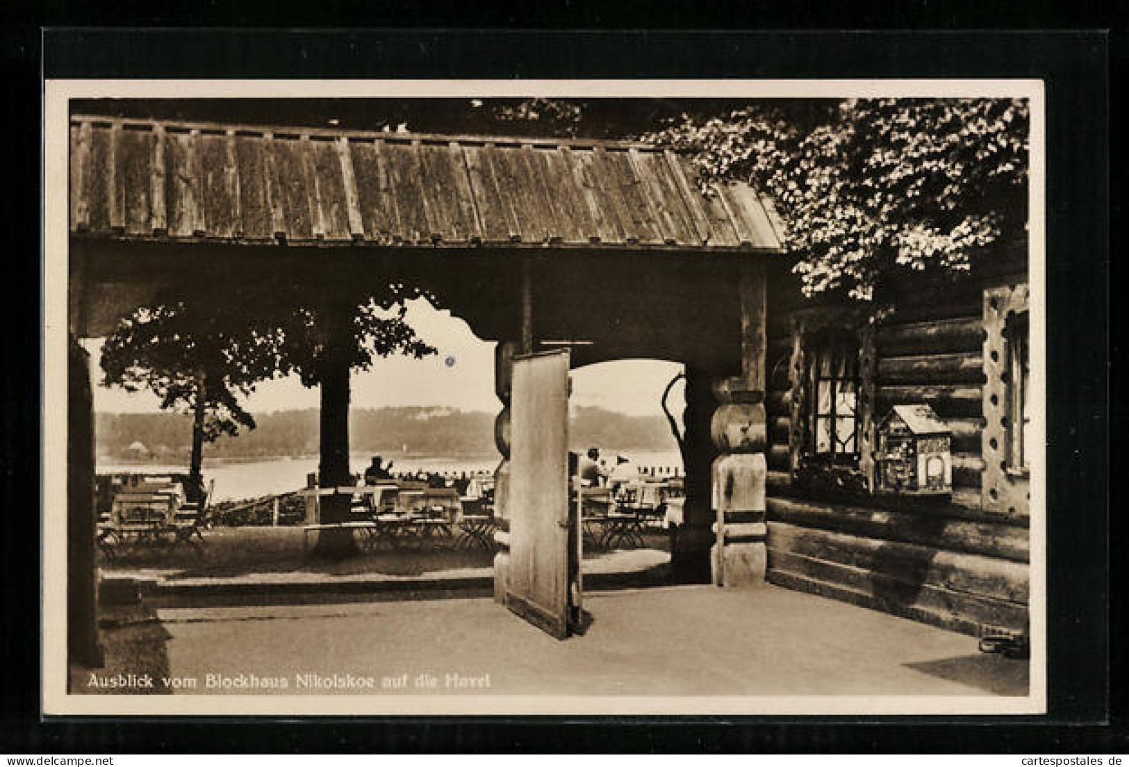 AK Berlin-Wannsee, Nikolskoe, Ausblick Vom Blockhaus Auf Die Havel  - Wannsee