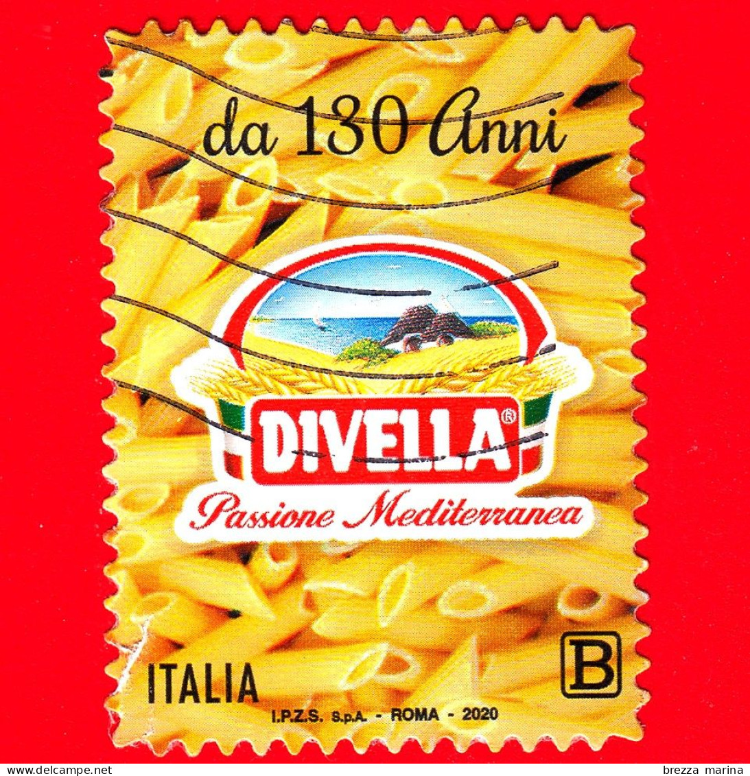 ITALIA - Usato - 2020 - 130 Anni Della Pasta F. Divella SpA – Penne Rigate - Logo - B - 2011-20: Used