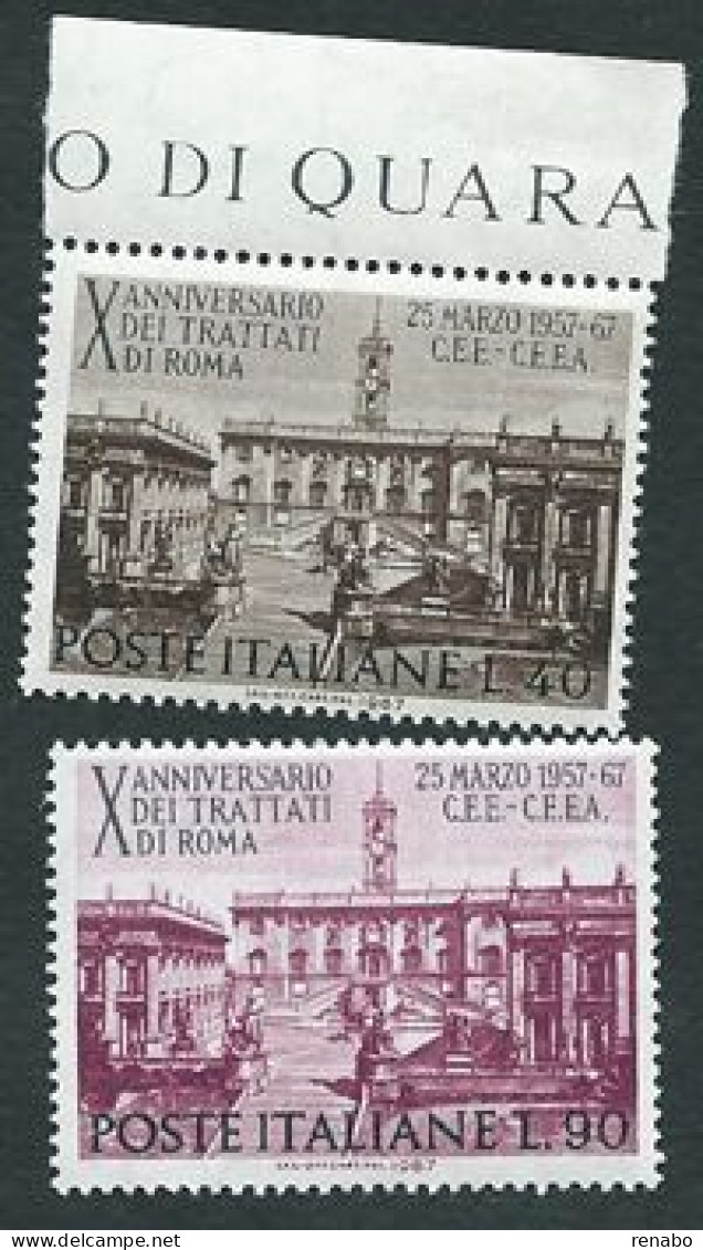 Italia, Italy, Italie, Italien 1967; Trattati Di Roma. Serie Completa, Nuova. - 1967