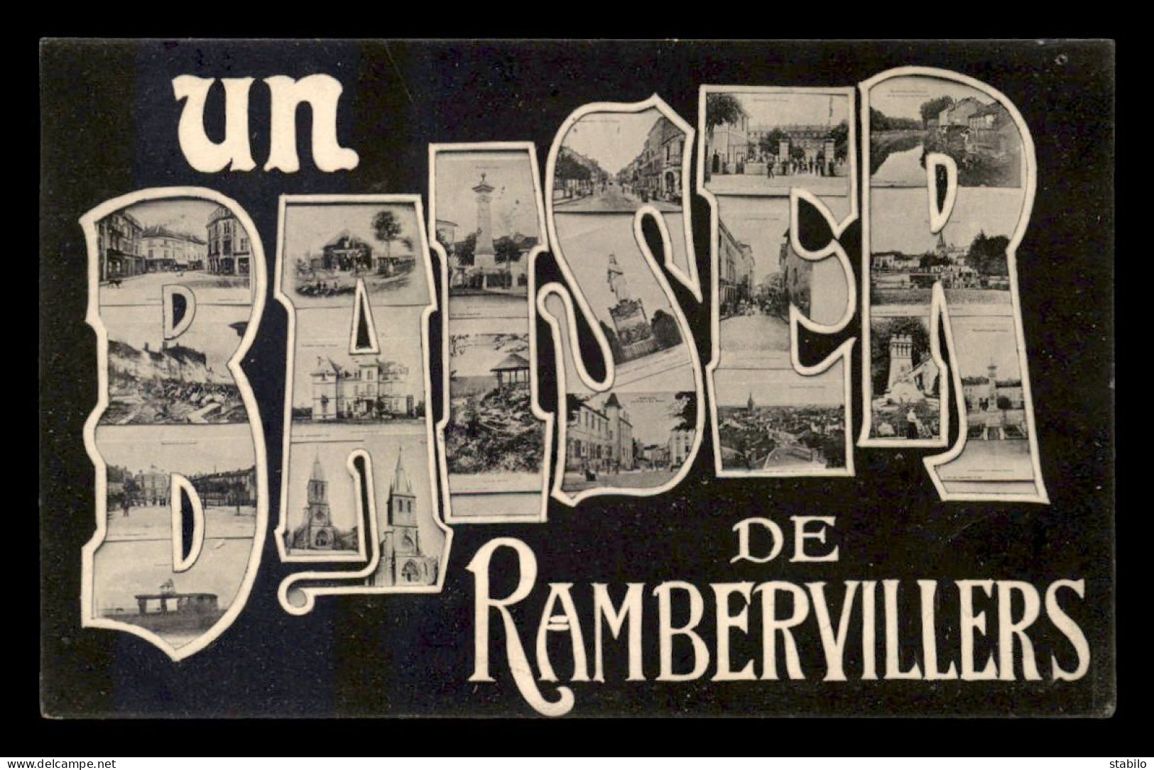 88 - RAMBERVILLERS - UN BAISER - LETTRES MULTIVUES - Rambervillers