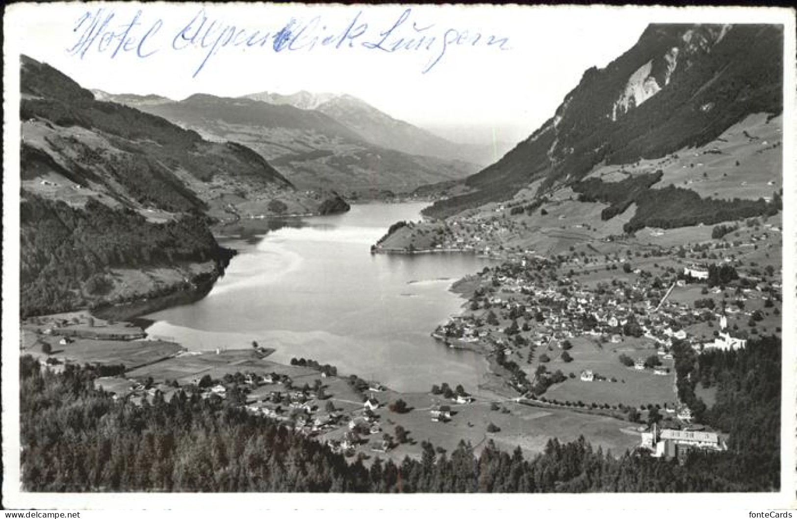 11384838 Lungern Mit Lungernsee Und Pilatus Lungern - Autres & Non Classés