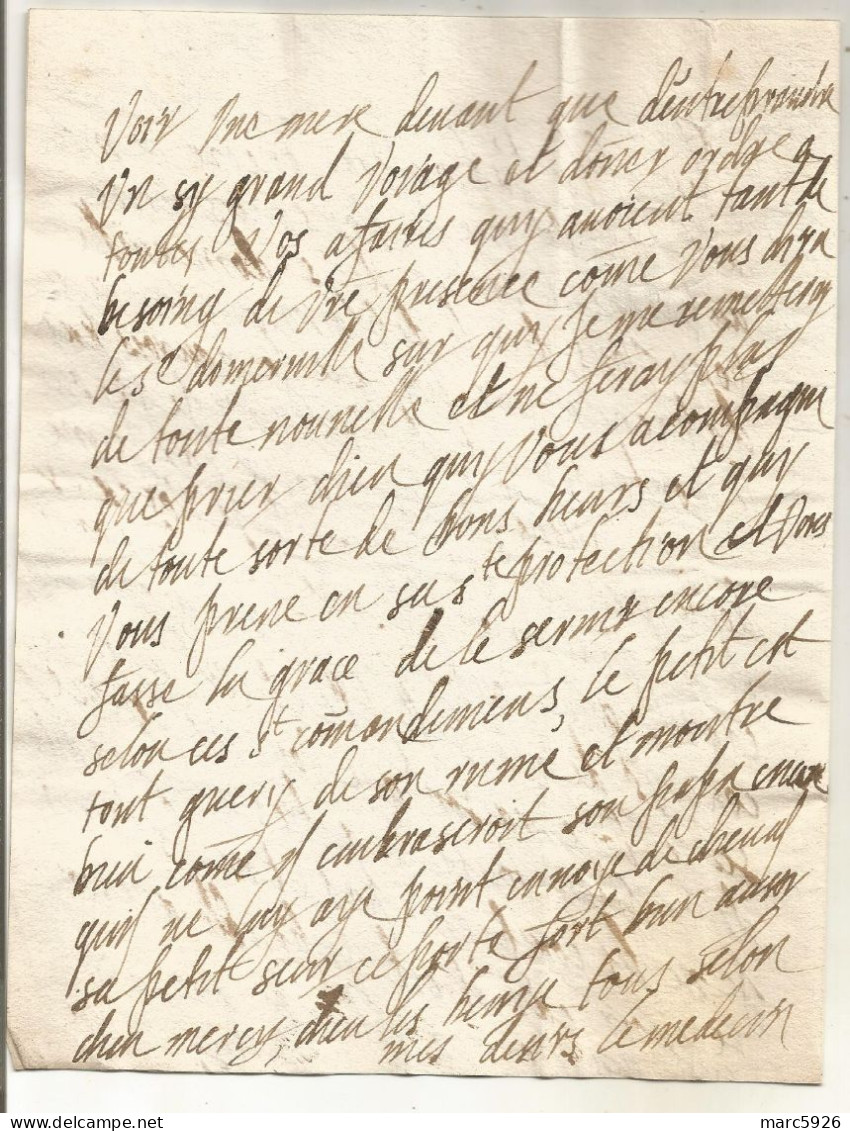 N°2031 ANCIENNE LETTRE DE ELISABETH DE NASSAU A SEDAN AU DUC DE BOUILLON AVEC CACHET DE CIRE ET RUBAN DATE 1642 - Historical Documents