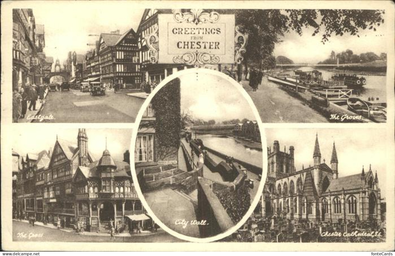 11384532 Chester Cheshire Grows Chatedrale City Wall  - Andere & Zonder Classificatie