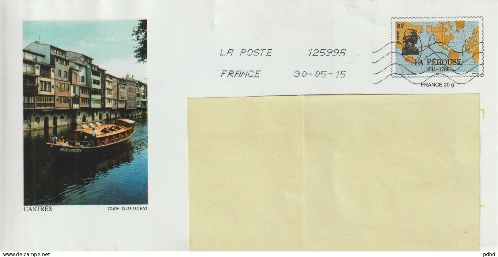 FT 49 . 81 . Castres . Affranchissement  . Prêt à Poster . Enveloppe Illustrée . - Cartes/Enveloppes Réponse T