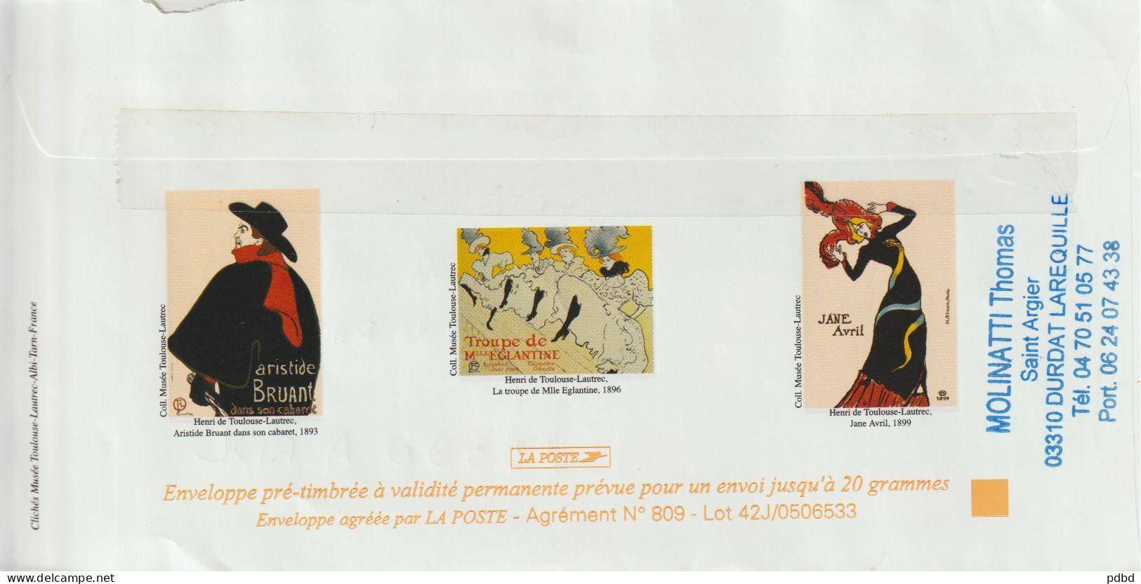 FT 49 . 81 . Castres . Affranchissement  . Prêt à Poster . Enveloppe Illustrée . - Cartes/Enveloppes Réponse T