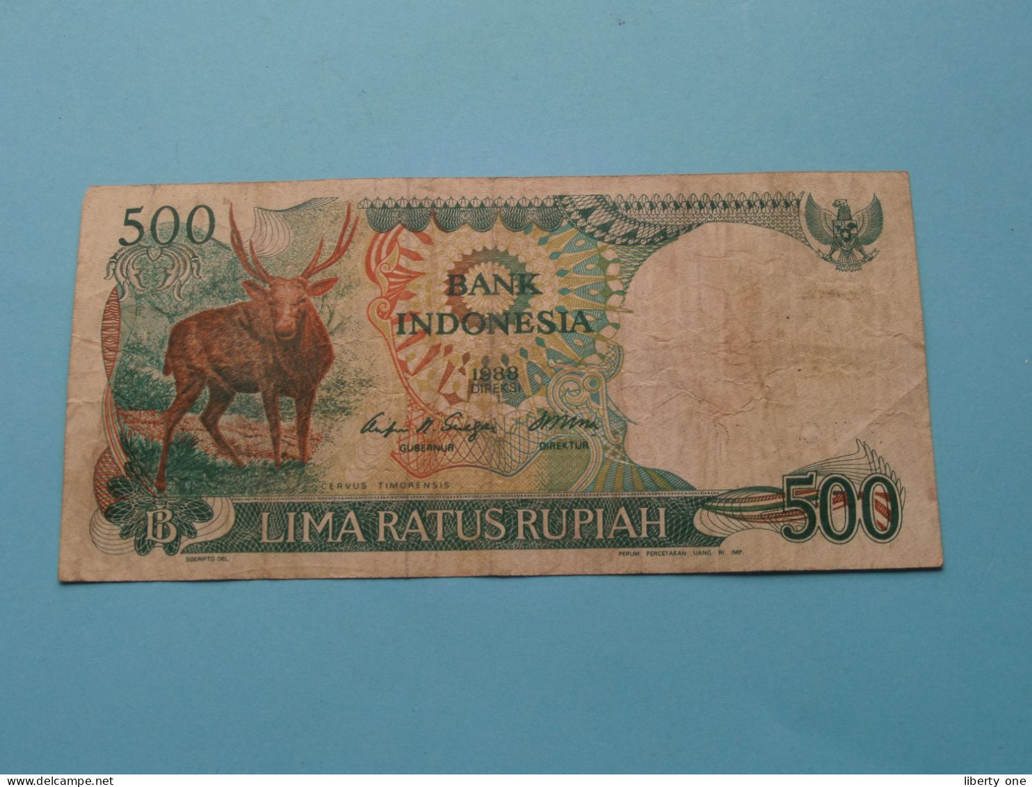 500 Lima Ratus Rupiah ( R UC087635 ) Bank INDONESIA 1988 ( See > Scans ) Circulated ! - Indonesië