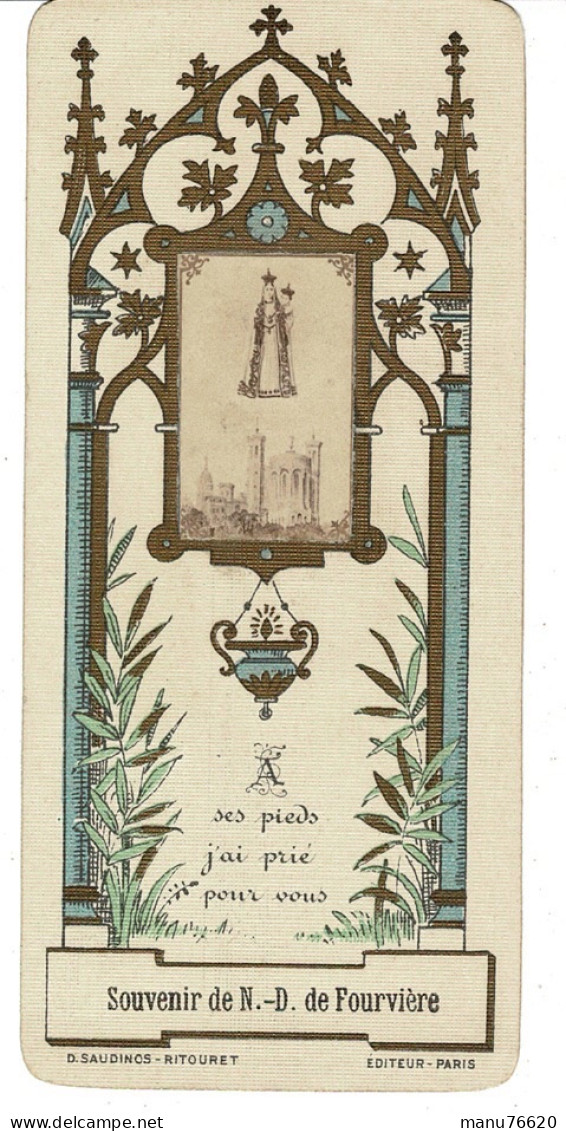 IMAGE RELIGIEUSE - CANIVET : Souvenir De N. D. De Fourvière - France . - Religion & Esotérisme