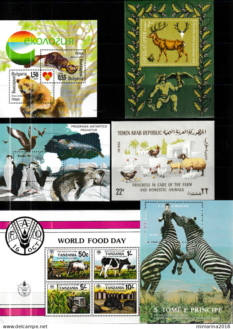 FAUNA  MNH  "6 SHEETS" - Andere & Zonder Classificatie