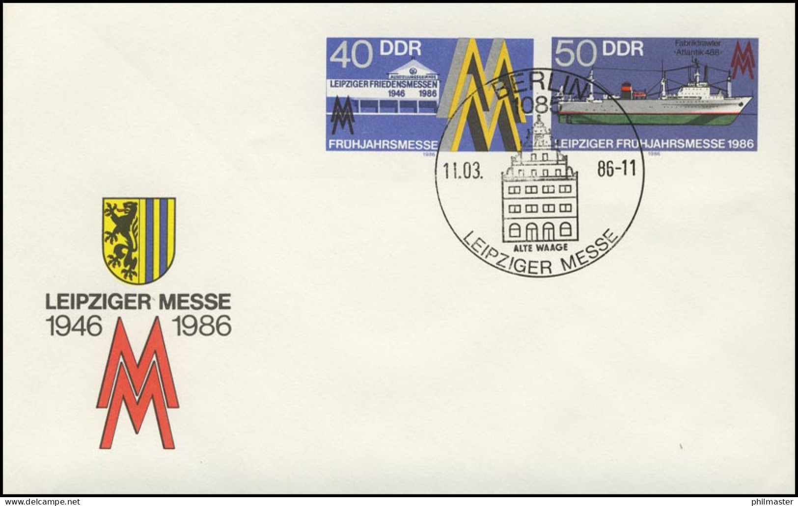 U 4 Leipziger Messe & Fabriktrawler 1986, ESSt Berlin Alte Waage 11.03.86 - Otros & Sin Clasificación