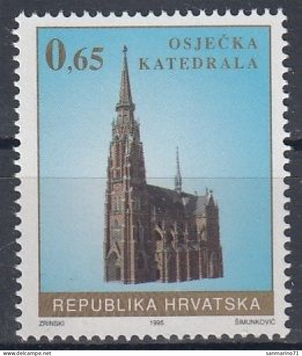CROATIA Postage Due 65,unused - Eglises Et Cathédrales