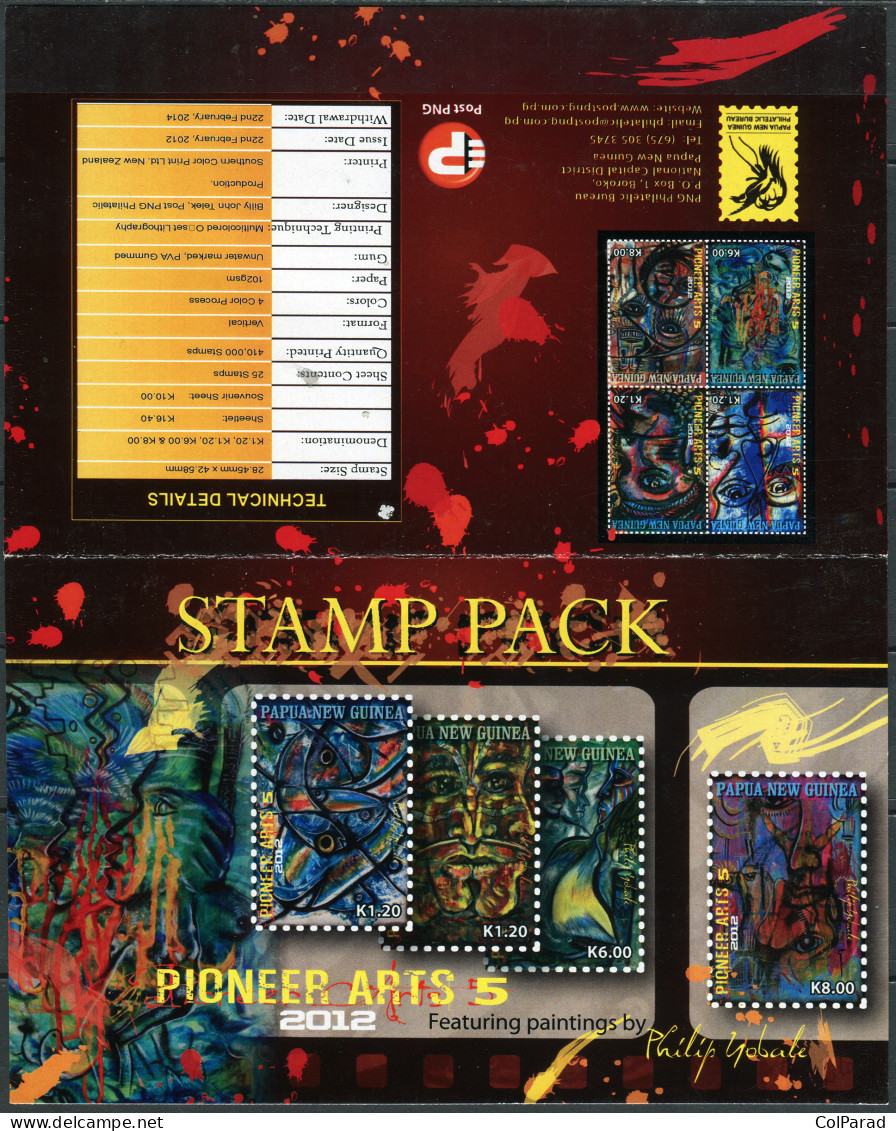 PAPUA NEW GUINEA - 2012 -  STAMPPACK MNH ** - Paintings By Philip Yobale - Papua New Guinea